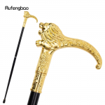 Golden Luxury Lion k&auml;epidemega moodne jalutuskepp peo jaoks dekoratiivne jalutuskepp Elegantne jalutuskepp Crosier Knob 95 cm