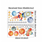 Multifilmi planeedi raketi k&otilde;rguse m&otilde;&otilde;tmise seinakleebised lastetoale beebipoiste toa k&otilde;rguse rull Kasvamise diagramm Seinakleebised Seinamaal