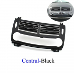 Armatuurlaua keskmine kliimaseadme paneel vasak parem AC ventilatsiooniv&otilde;re kate Mercedes Benz E klassi W211 jaoks 2003 2004 2005 2006 2007 Black Center