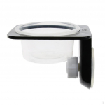 Feeder Food Bowl Anti-Dish iminapaga basseiniga Simple Lattice_Black