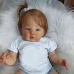 50 cm Reborn Baby Doll 3D maalitud nahast nukk elutruu k&auml;sitsi implanteeritud juuksenuku m&auml;nguasjaga lastele kingitus 50cm Cloth Body Doll