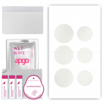 apgo MATTE Protective Skin Sticker for the back compatible with Apple AirTag, Wrap Film, Hydrogel Film, Flexible, Soft TPU with positioning layer easy