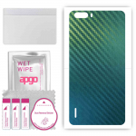 apgo Protective Skin Sticker for the back compatible with Honor 6 Plus, Wrap Film, Foil, Vinyl - Pattern Carbon Chameleon CAKA1