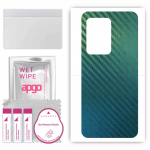 apgo Protective Skin Sticker for the back compatible with Oukitel WP17, Wrap Film, Foil, Vinyl - Pattern Carbon Chameleon CAKA1