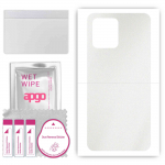 apgo Protective Skin Sticker for the back compatible with Motorola Edge+ (2023), Wrap Film, Foil, Vinyl - Pattern Matte Transparent