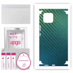 apgo Protective Skin Sticker for the back+sides compatible with Huawei nova 8 SE, Full Wrap Film, Foil, Vinyl - Pattern Carbon Chameleon CAKA1