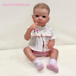 48cm Bettie Reborn T&uuml;druk Nukk Pehme T&auml;issilikoonist Keha Bebe Vasts&uuml;ndinud Nukk Veekindel Vanni Du&scaron;i M&auml;nguasi Beebi Nukk K&auml;sitsi Detailne Maaling Kunstnukk Lapse Kingitus full silicone girl