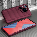 KEYSION P&otilde;rutuskindel &uuml;mbris Huawei Pura 70 Ultra Pura70 Pro P70 libisemisvastasest pehmest silikoonist telefoni tagakaas Huawei Pura 70 Pro+ jaoks for Huawei Pura 70 veinipunane v&auml;rv