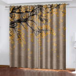 3D odava loomaseeria linnupapagoi mustriga p&auml;ikesevarju kardin 2 t&uuml;kki elutuppa magamistoa kodukaunistuseks konksu perforatsioon 100W130H(CM)40x51in&Hook