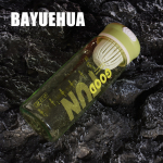 Veetass &otilde;pilastele Handy Cup kaasaskantav spordi-fitnessi kukkumisvastane plasttops koos tee-veepudeliga, suure mahutavusega veetass 650ml roheline