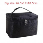 Eriti suure mahutavusega naiste kosmeetikakotid, suured reisi-tualett-tarvete kotid, kirjamuster Vajalik korraldaja meigikoti hoiukoht