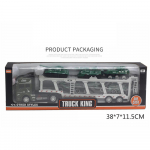 1/48 veoauto autodega m&auml;nguasjade komplekt Kaasaskantav sulamist plastist transpordis&otilde;iduk automudelitega kingituseks kaunistuseks 1/48-Size:35*7*5cm roheline