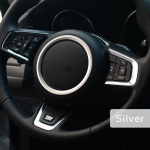 Tsingisulamist rooliratta kaunistusr&otilde;nga kleebis logo Auto stiilis embleemi m&auml;rgi muudatus XF XE F-PACE F-TYPE kleebiste jaoks punane