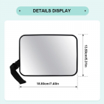 Auto tagaistme beebipeegel Reguleeritava lainurgaga istme ohutus Tahavaate vaatluspeegel Auto beebi/lapse sisepeegel