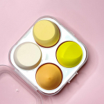 4 tk jumestusk&auml;sn puuder, kuiv ja m&auml;rg kombineeritud Beauty Cosmetic Ball jumestuspuuder Bevel Cut Make Up Sponge t&ouml;&ouml;riistad