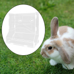 Animals Feeder Box feed Container Resistant to Biting Portable Hanging Rabbit Hay Rack Food Manger 22.5x14x24cm