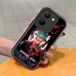 Pehme silikoonist ruudukujulise redeli mustriga telefoni&uuml;mbris, t&auml;ielikult kattev, kaamera p&otilde;rutuskindel kaitse, kummist &uuml;mbris Vivole Vivo Y52 5G pruun