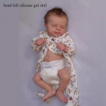 19-tollised Pascale Reborn Baby mudilased nukud, kes magavad suletud silmadega Vasts&uuml;ndinud nukk silikoonist kogu keha du&scaron;&scaron; M&auml;nguasi beebinukud lastele j&otilde;ulup&uuml;hade kingitused Full silicone girl