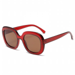 Naiste P&auml;ikeseprillid Mood P&auml;ikeseprillid Naistele HD Square V&auml;simusevastased Prillid Retro plastikust Ruuduraamiga P&auml;ikeseprillid UV400 Polygonal p&auml;ikeseprillid