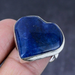 Lapis Lazuli Gemstone Handmade 925 Steling Silver Gift Jewelry Ring Size 7 t1s33