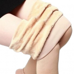 Talvised s&auml;&auml;rised naiste k&otilde;rge v&ouml;&ouml;kohaga elastsed liibuvad p&uuml;ksid Tummy Control Plush voodriga joogap&uuml;ksid