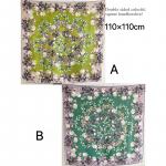 110*110cm kahepoolne siidisall naiste helde sall mooruspuu siidisall 110*110cm