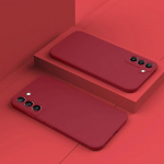 Vedelas silikoonist telefoni&uuml;mbris Samsung Galaxy S23 S21 S22 S20 Ultra S10 Plus FE A72 A71 A52 A51 A32 A31 4G 5G pehme &otilde;huke kate For Galaxy S23 Ultra must