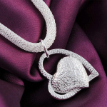 925 h&otilde;bedast s&uuml;damekujuline kaelakee pulmamood ehted 45cm