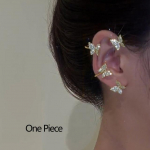 H&otilde;bedase kullaga kaetud liblikas k&otilde;rvaklambriga v&otilde;lts augustatud k&otilde;rvar&otilde;ngas naistele s&auml;rav tsirkoonist k&otilde;rvaklamber Moeehted