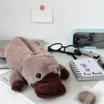 Cute Cartoon Platypus Pencil Case Cosmetic Bag Plush Pen Pouch Large Capacity Multifunctional Storage Bag School Supplies onesize