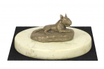 Bull Terrier, Bully I - dog figurine, dog silhouette figurine, trophy for Art-Dog dog show exhibition