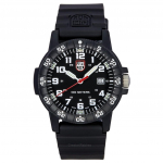 Luminox Leatherback SEA Turtle Giant Pol&uuml;uretaanrihm Must sihverplaat &Scaron;veitsi kvarts XS.0321.L 100M Meeste k&auml;ekell must