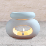 Essential Oil Burner Tealight Candle Holder Decorative Desktop Easy to Clean Aroma Waxes Melt