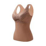 Talvine naiste termovest koos rinnapatjadega &Otilde;mblusteta sametist kiire temperatuuriga lukustus V kaelaga, &otilde;hukese sobivusega elastne varrukateta sisemine kulumiskindel paak L