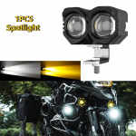 1/2 tk Universaalne Mootorratta LED Udutuli 20W 6000LM S&otilde;idutuled Cafe Raceri Valgus Lisaprožektori Lamp 1pcs