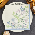 20tk/pakend 33*33cm 2-kihiline lillemustriga peosalvr&auml;tik