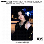 ATEEZ 9. minialbum THE WORLD EP.2 OUTLAW Platvorm Ver QR Photocard Pildikaart Yeosang - Image Card #05