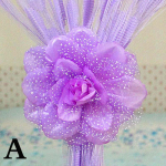 Dekoratiivne konks magnetiga kardina sideme lukuga, lillega kardinaklamber Elegantne ilus