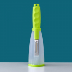 1 tk kartuli-kurgi porgandi riivkoorija Multifunktsionaalne s&auml;ilitust&uuml;&uuml;p Koorimisnuga K&ouml;&ouml;giviljad Puuviljad roheline