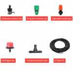 20M 20 d&uuml;&uuml;sid veevihmut Aiapihustid udu jahutuss&uuml;steem d&uuml;&uuml;sid pihusti k&otilde;rgsurve nebulisaator vesi 5M+5pcs Nozzles
