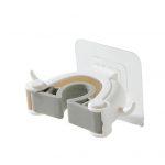 Vannitoa seinale kinnitatav harjaharja hoidik Mop Rippkonks Hoiuriiuli m&uuml;&uuml;k valge