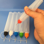 5 tk v&auml;rvilised 30 ml korduvt&auml;idetavad pigistatavad n&otilde;elaga pudeli otsad isetehtud pol&uuml;meersavist t&ouml;&ouml;riistad kingitused 5pcs Red