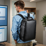 Marant meeste nahast seljakott: Business Casual reisi- ja s&uuml;learvutikott must