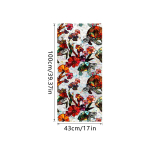 Aknakile P&auml;ikest blokeeriv Aknaprivatsuse kile Dekoratiivne vitraaž Aknakleepsud Staatiline kleeps Kodu dekoratsioon 43x100cm punane