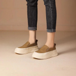 Retro kevad- ja suvekingad, paksu tallaga, mitmek&uuml;lgsed, lameda tallaga, &uuml;he pedaaliga laisad kingad 35 khaki