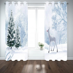 Hirve looma kujumuster K&otilde;rge pimendavad kardinad Digitaalne gradient Moodne prinditud Elutoa Magamistoa kardin Kodu Toa Sisustus Drape W55 X H120cm X 2&HOOK