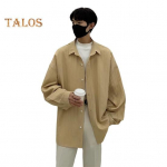 Meeste s&auml;rk lahtise v&auml;rviga lahtise kraega kardigan &uuml;herealine s&uuml;gis-kevadine keskmise pikkusega t&auml;navariiete s&auml;rk M khaki