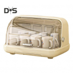 Lutipudelikuivatusrest kaanega 360-kraadise tihendiga K&ouml;&ouml;gikapp Korraldaja pudelihoidik ventiilide jaoks k&otilde;rred Niplid Ruumis&auml;&auml;stlik t&ouml;&ouml;lauakuivati valge