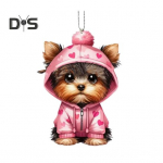 Autoripats Akr&uuml;&uuml;list kiikuv koer Kerge autopeegel Rippuv auto interj&ouml;&ouml;ri aksessuaarid &Otilde;lakott Koolikoti kaunistus v&otilde;lu S&otilde;brap&auml;eva kingitus G