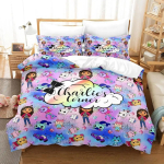 Gabbys Nukumaja Voodipesukomplekt &Uuml;heinimese Twin T&auml;ism&otilde;&otilde;dus Queen King Suuruses Voodikomplekt T&auml;iskasvanu Laste Magamistuba Tekikoti Komplektid 3D Anime Voodilina Komplekt AU Single 140x210cm